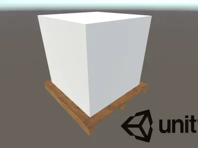 Pallet three wooden pallets stacked Free low-poly 3D model