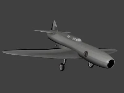 Caproni Campini N 1 Low-poly 3D model