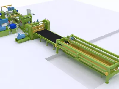 Plate Shearing Machine 3D model