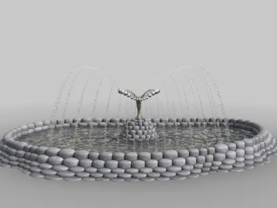 Fountain Organic Form 2 3D model