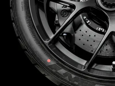 Nitto NT05 255 35 ZR20 97W XL 3D model