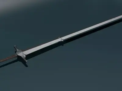 game ready low poly sword Free 3D model shop