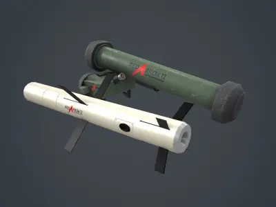 HJ12 Red Arrow 12  Low-poly 3D model