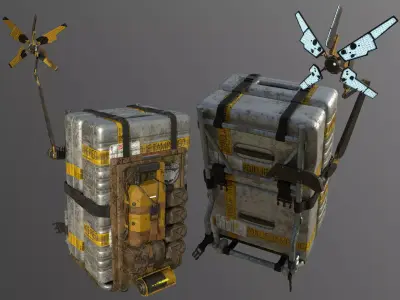 Death Stranding Backpack Low-poly 3D model