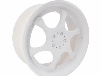 Car Alloy wheel detailed 3d model  3D model