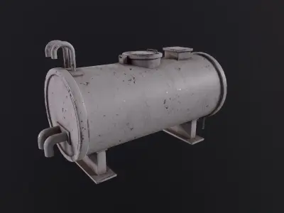 Fueltank 3D Model Low-poly 3D model