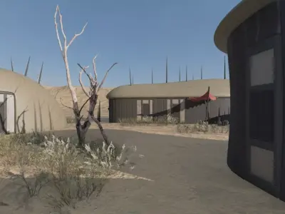 Desert Settlement 3D model purchase