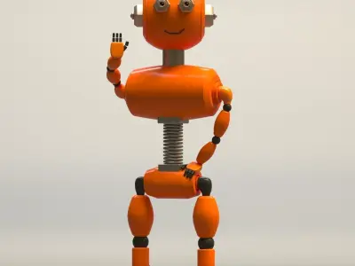 Robot Free low-poly 3D model buy