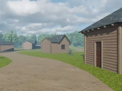 Forest Village 3D model get