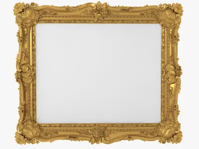 Baroque Picture Frame Pro Collection 3D model