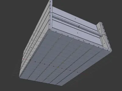 Wooden Crate Free low-poly 3D model 3