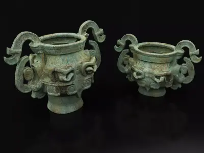 bronze vessels 3D model