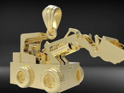 Wheel Loader Pendant 3D print model