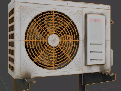 Air Conditioner Outdoor Unit Asset Pack Free 3D model