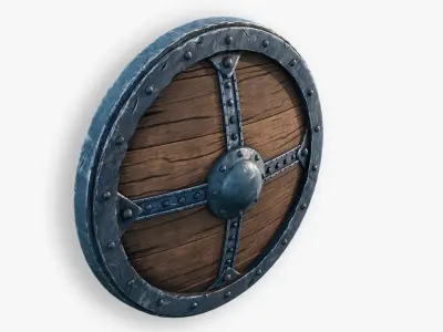 Viking Shield Standar 3D model