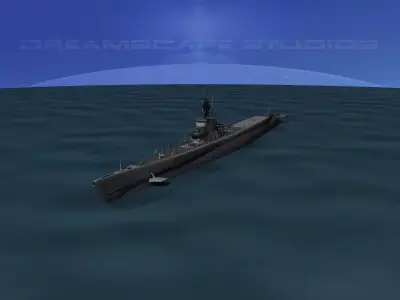 Balao Class Submarine USS Capitaine SS303 3D model