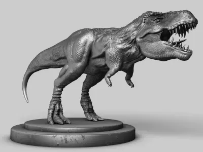 trex statue 3D model