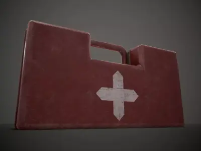 Medium Medkit Low-poly 3D model