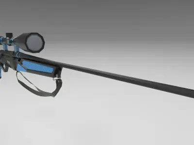 Venator Rifle Low-poly 3D model