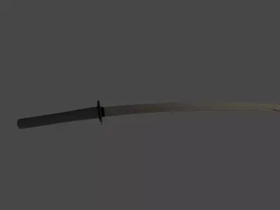 katana samurai sword Free 3D print model