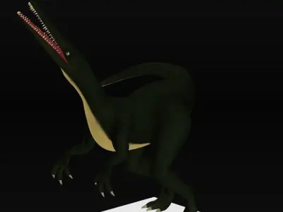 suchomimus dinosaur Low-poly 3D model