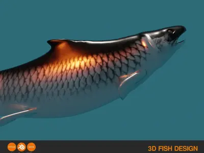 FISH ASSET Low-poly 3D model