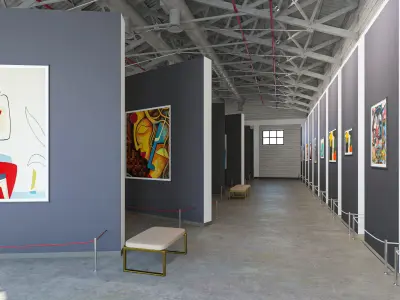 Art Gallery 3D model 5