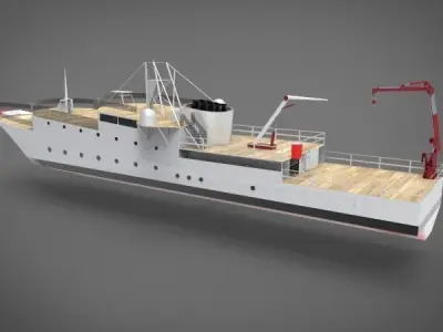 research ship type Y 3D model