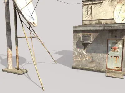 Old Radio Telescope Station 3D model