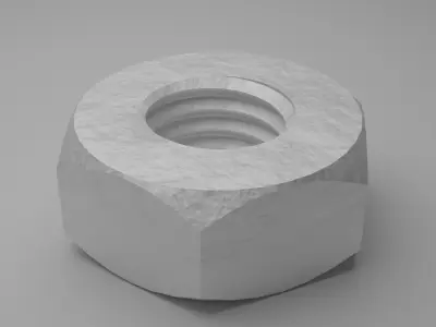 Bolt and Nut 3D model