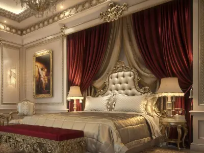 Luxury Master Bedroom1 3D model