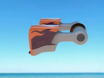 Whizzing Arrow Oban Star Racer Low-poly 3D model