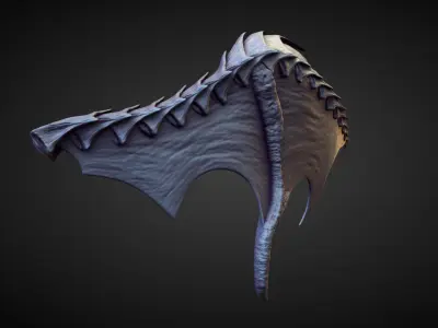 WING28 high poly sculpt 3D model
