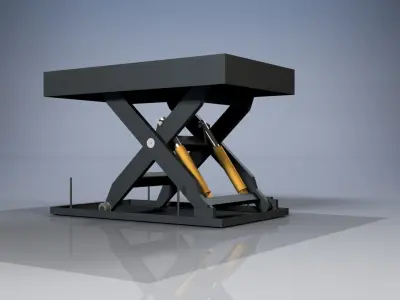Hydraulic lifting table 3D model