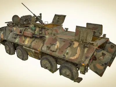 SKOT OT-64 - wheeled floating armored transporter 3D model