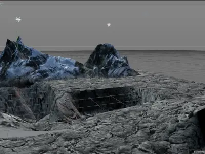 Scifi Landscape Pre ready Free 3D model