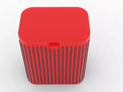 Dustbin Low-poly 3D model purchase