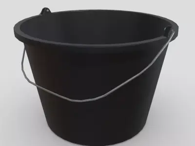 Bucket 6 Low-poly 3D model