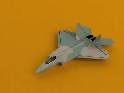 F 22 Raptor 3D print model