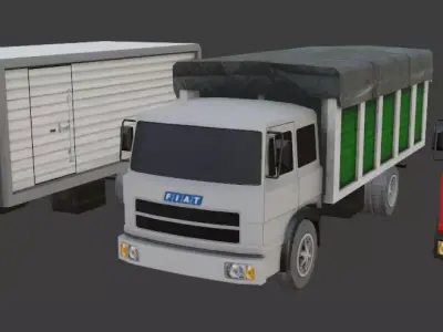 Fiat 619 Low-poly 3D model