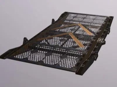 Crane Ramp HideoutVariant Low-poly 3D model