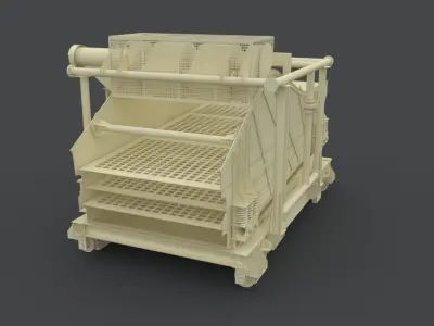 mining screen 3D model