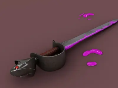 Dragon Blood Sword 3D model