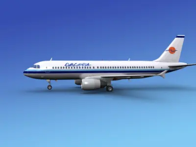 Airbus  A320  Eurocypria 3D model