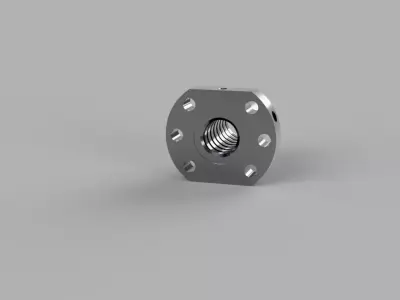 SFU1605 Ball Nut High-Precision CAD Model STEP STL 3D model