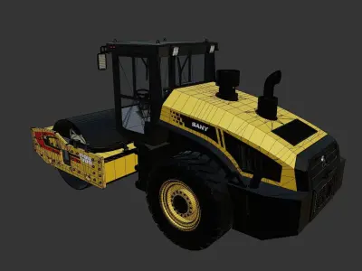 Sany SSR220C-8H Single Drum Roller 3D model