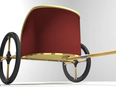 Chariot - Egyptian 3D model