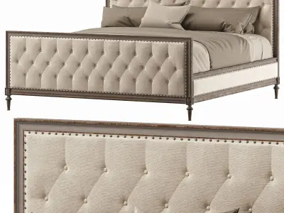 RH maison bed 3D model