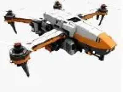 this is a drone model Low-poly 3D model