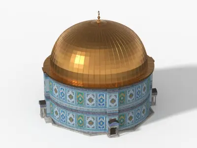  Religious Dome Building with Mosaic Walls 